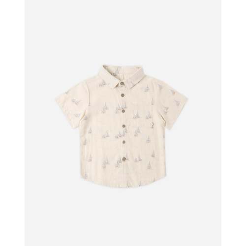 Collared Short Sleeve Shirt Sail – Rylee + Cru