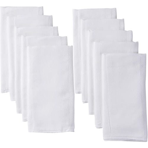 Gerber Unisex Baby Boys Girls Birdseye Prefold Cloth Diapers Multipack White 3-Ply 10 Pack - White 3-ply