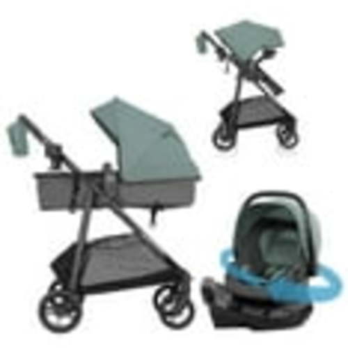 Evenflo Omni Ultra Travel System with Revolve180 LiteMax NXT Rotational Infant Car Seat (Pacific Green)