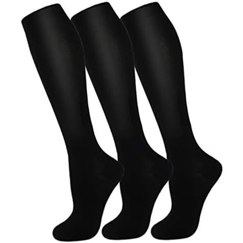 FuelMeFoot 3 Pack Copper Compression Socks - Compression Socks Women & Men Circulation - Best for Medical,Running,Athletic