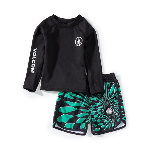 Volcom Baby Boys 12-24 Months Rashguard T-Shirt & Swim Short Set
