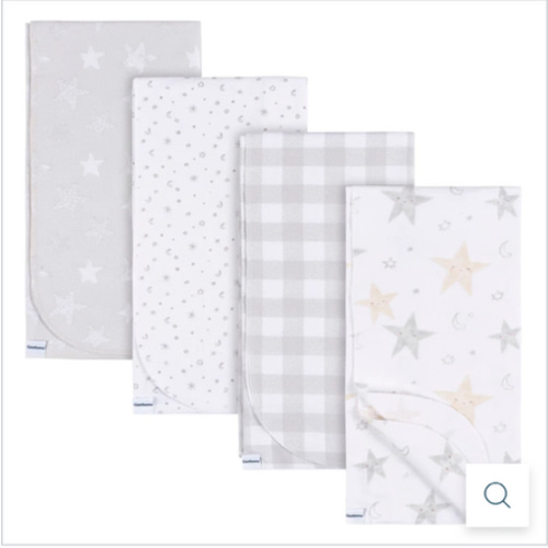 4-Pack Baby Neutral Celestial Flannel Blankets – Gerber Childrenswear