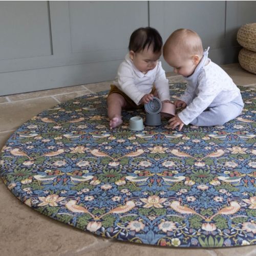 Morris & Co. The Strawberry Thief Play Mat – Round