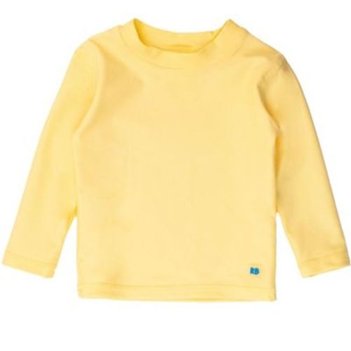 RuggedButts Infant Long Sleeve Rash Guard - White, Size : 0-3 Months