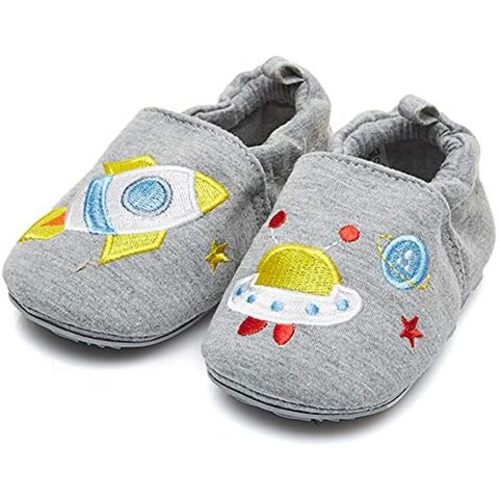 Timatego Toddler Baby Boys Girls Shoes Non Skid Slipper Sneaker Moccasins Infant First Walker House Walking Crib Shoes(6-24 Months)