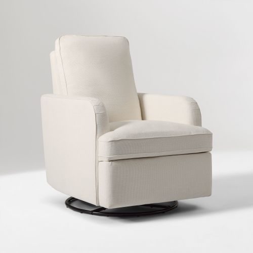 Leroy Power Recliner, Performance Basket Slub, Alabaster
