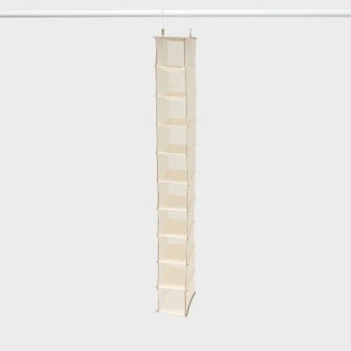 10 Shelf Hanging Shoe Storage Organizer Tan - Brightroom™