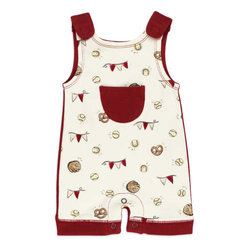 Organic Sleeveless Romper in Game Day – L'ovedbaby