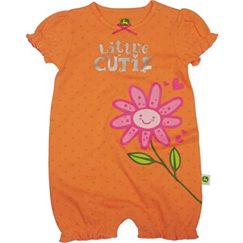John Deere baby-girls Baby Boys Tractor Romper