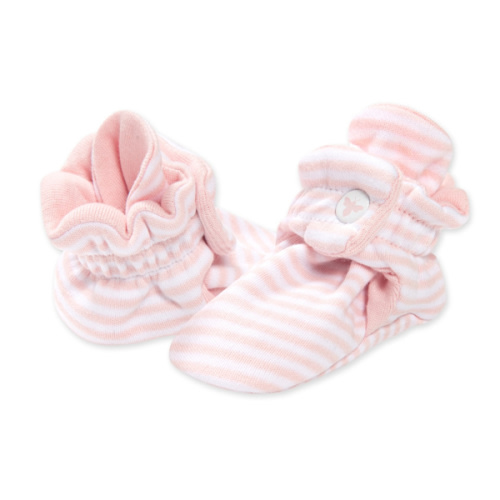 Classic Stripe Adjustable Baby Booties. Size: 6-9 Months