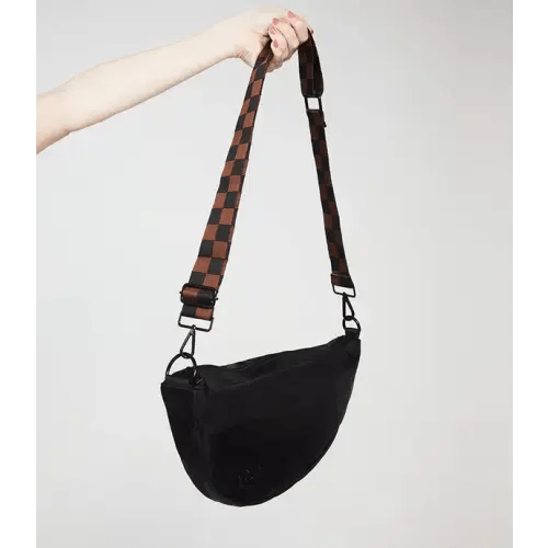 multifunctional sling diaper bag - JET BLACK