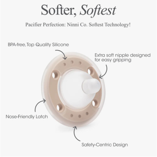 Ninni Pacifier Oatmeal 2 Pack