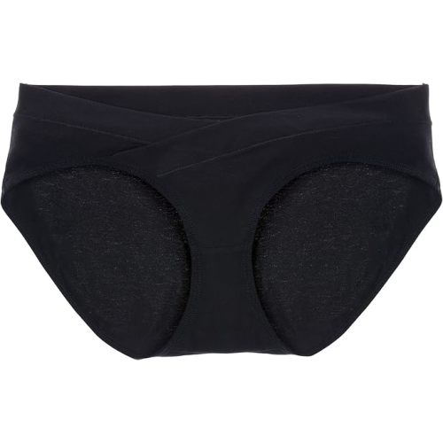 Intimate Portal Maternity Underwear | Pregnancy Postpartum Panties | Under the Bump Bikinis - X-Large - 6-pk Black