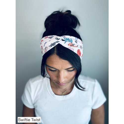 Swiftie Chunky Sailor Knot Headband, Eras Soft and Stretchy Turban Headband, Woman’s Headband, Swifty Headbands for Women