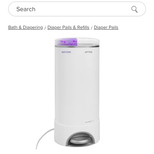 UV Sterilizing Diaper Pail | Baby Diapering & Nursery Essentials | Munchkin
