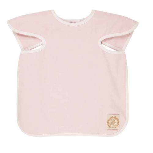 Big Bite Bib - Palm Beach Pink with Worth Avenue White