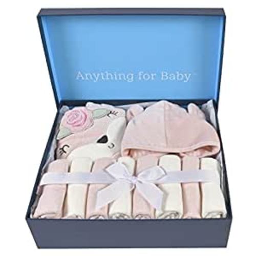 Amazon.com : Gerber Baby 10-Piece Hooded Towel, Robe, & Washcloths Set, Fox, One Size : Baby