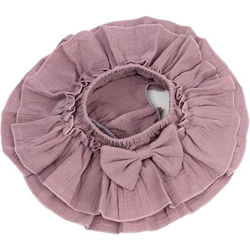 HOOLCHEAN Baby Girls Soft Cotton Gauze Ruffle Mini Skirt with Shorts