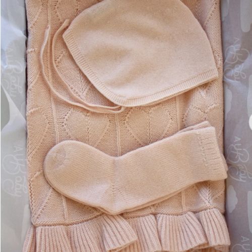 Cashmere Cloud Baby Blanket Gift Set - Butter Cream
