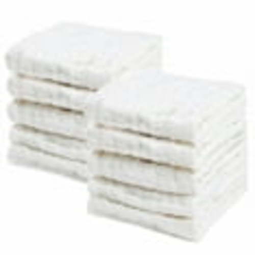10PCS Baby Muslin Burp Cloths Cotton Hand Washcloths 6 Layers Extra Absorbent Soft Towel Gauze Kindergarten Facecloth-White