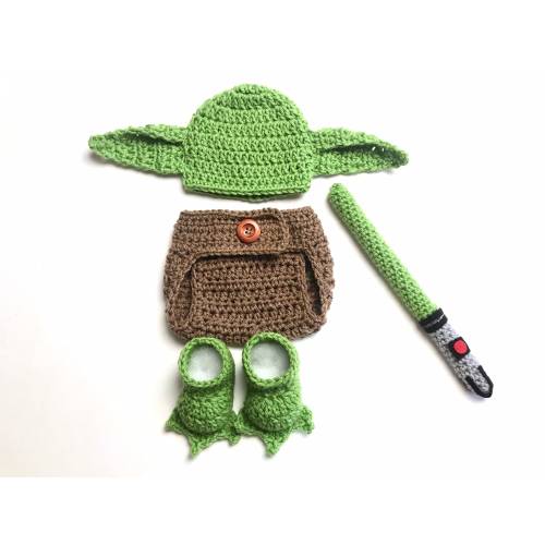 Crochet star wars Yoda set