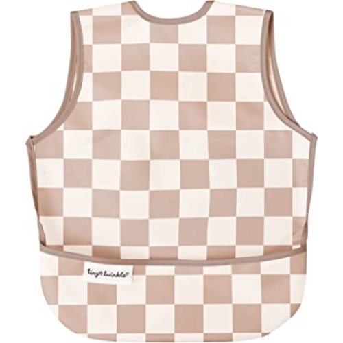 Tiny Twinkle Mess-proof Apron Bib - Waterproof Baby Bib - Machine Washable - PVC, BPA, & Phthalate Free