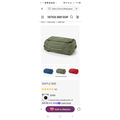 Tactical Baby Gear Closeout Deals