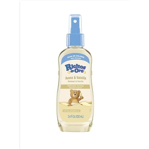 Ricitos de Oro Fragrance- Avena & Vainilla 3.4 oz, Yellow