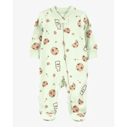 Baby Milk & Cookies 2-Way Zip Cotton Sleep & Play Pajamas - Carter's | Carter's