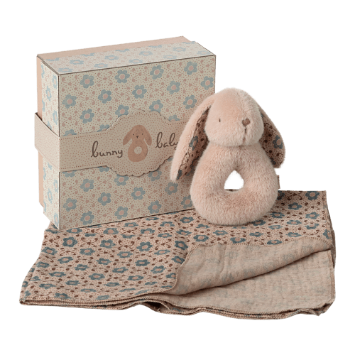 Bunny rattle set - Powder Color