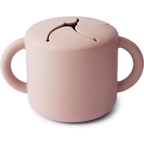 Mushie Silicone Snack Cup - Blush