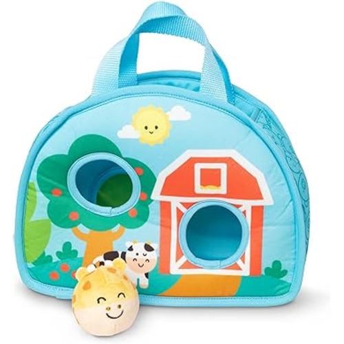 Amazon.com: Melissa & Doug Pop Blocs Farm Animals Educational Baby Toy - 10 Linkable Pieces : Melissa & Doug: Toys & Games