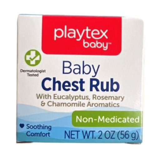Playtex Baby Chest Rub with Eucalyptus, Rosemary Chamomile Aromatics Non-Medicated 2 oz