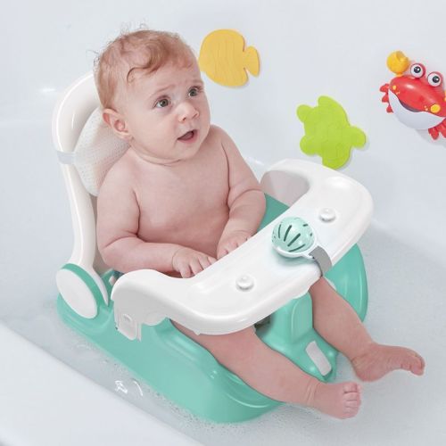 Babybond Baby Bath Seat With Sitting & Lying 2 Modes,pink