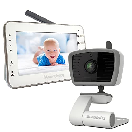 Baby Monitor with Camera and Audio, Long Range No WiFi, Baby Room Temperature Monitoring, Auto Night Vision, 5 Built-in lullabies, 2-Way Audio