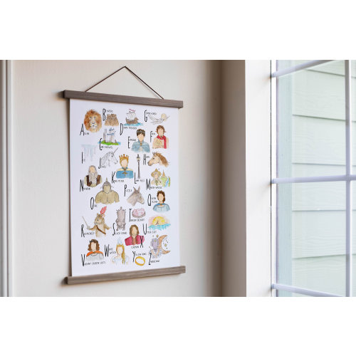 Chronicles of Narnia A-Z Watercolor Poster