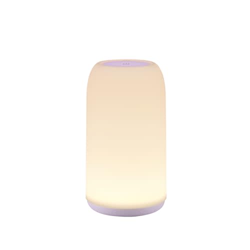ROOTRO Cordless Table Lamps Rechargeable, Touch Lamp for Bedroom [Sleek Design & RGB Mode] 4-Level Brightness Small Bedside Lamp, LED Lamp Multi-Color Smart Nightstand Lamp for Living Room Home Gifts