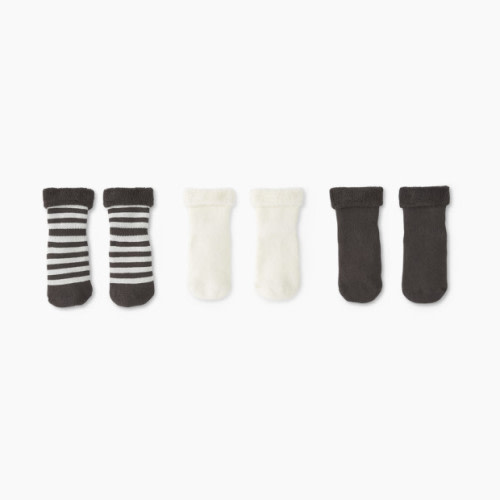 Hanna Andersson 3-Pack Baby Socks - Ecru Multipack, Newborn