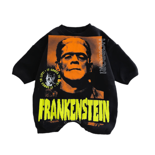 Baby Frankenstein Print Romper