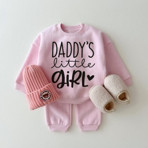 DADDY'S LITTLE GIRL Baby Pink 2-piece Set