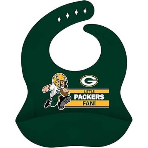 Baby Fanatic Green Bay Packers Silicone Bib