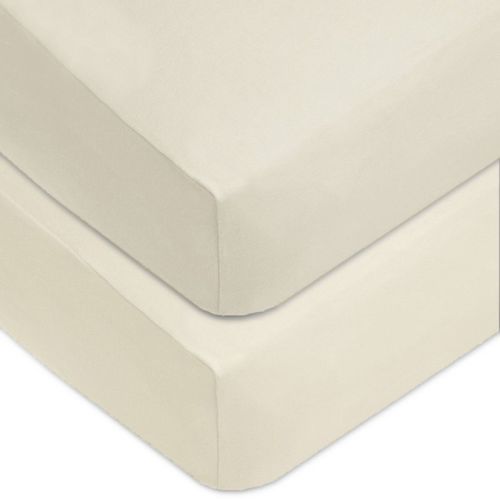 TL Care Printed 100% Cotton Knit Fitted Crib Sheet - Celery - 2pk