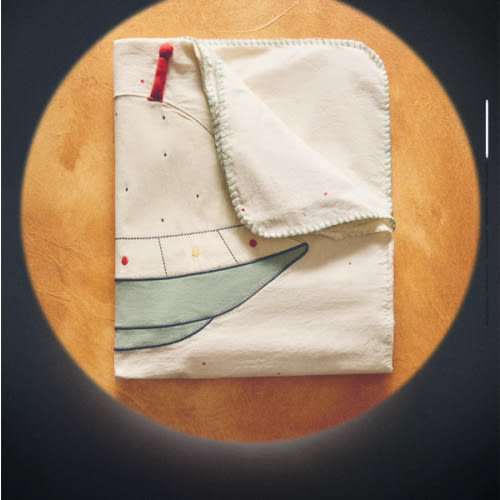 CHILDREN'S COTTON BLANKET WITH SPACE APPLIQUÉ - Blankets - NEW COLLECTION - KIDS AND BABY - BED LINEN | Zara Home United States of America