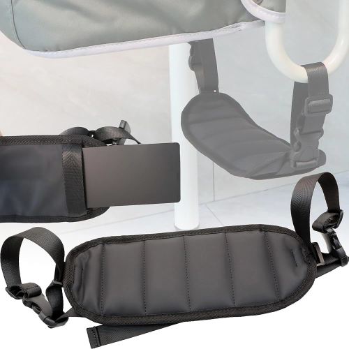 Adjustable Footrest for Inglesina Fast Table Chair, Easy-Clean Waterproof Fabric, with Acrylic Support Panels