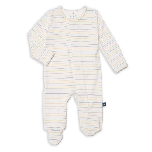 multi color stripe CloudStretch™ magnetic footie – Magnetic Me