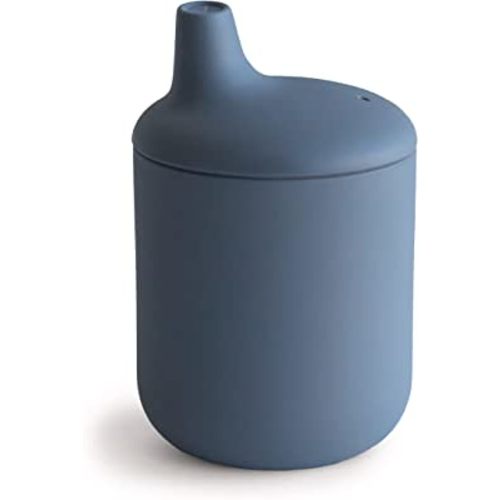 mushie 100% Silicone Baby Sippy Cup | 6 Months+ (Tradewinds)
