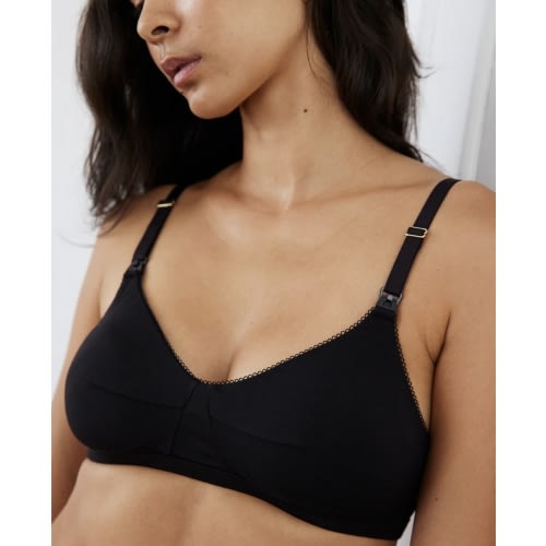 Luxe Nursing Bra (Black) – Embrace Maternity