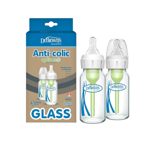 Amazon.com: Dr. Brown's: Anti-colic Options+ Glass Baby Bottles