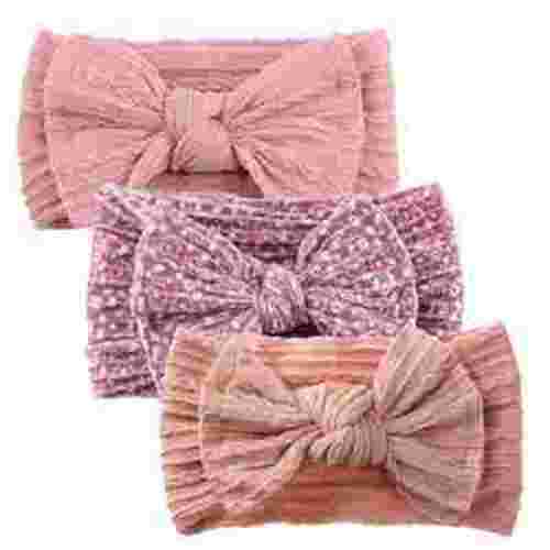 3Pcs/Set Soft Nylon Baby Bow Headband Newborn Girl Daisy Flower Print Hair Bands Topknot High Elastic Kids Braided Headwraps 7