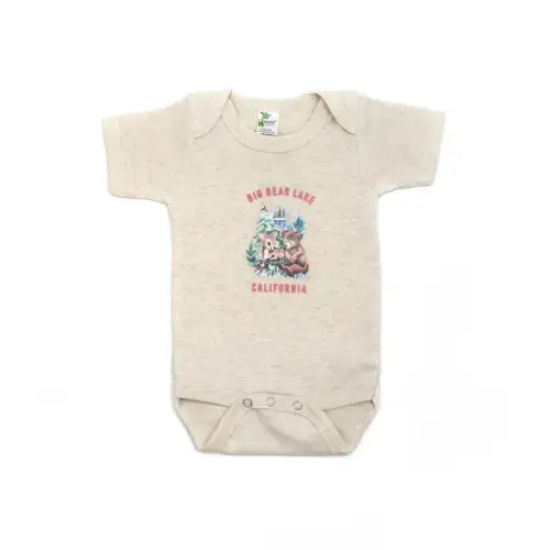 Big Bear Lake Forest Babies Short Sleeve Onesie